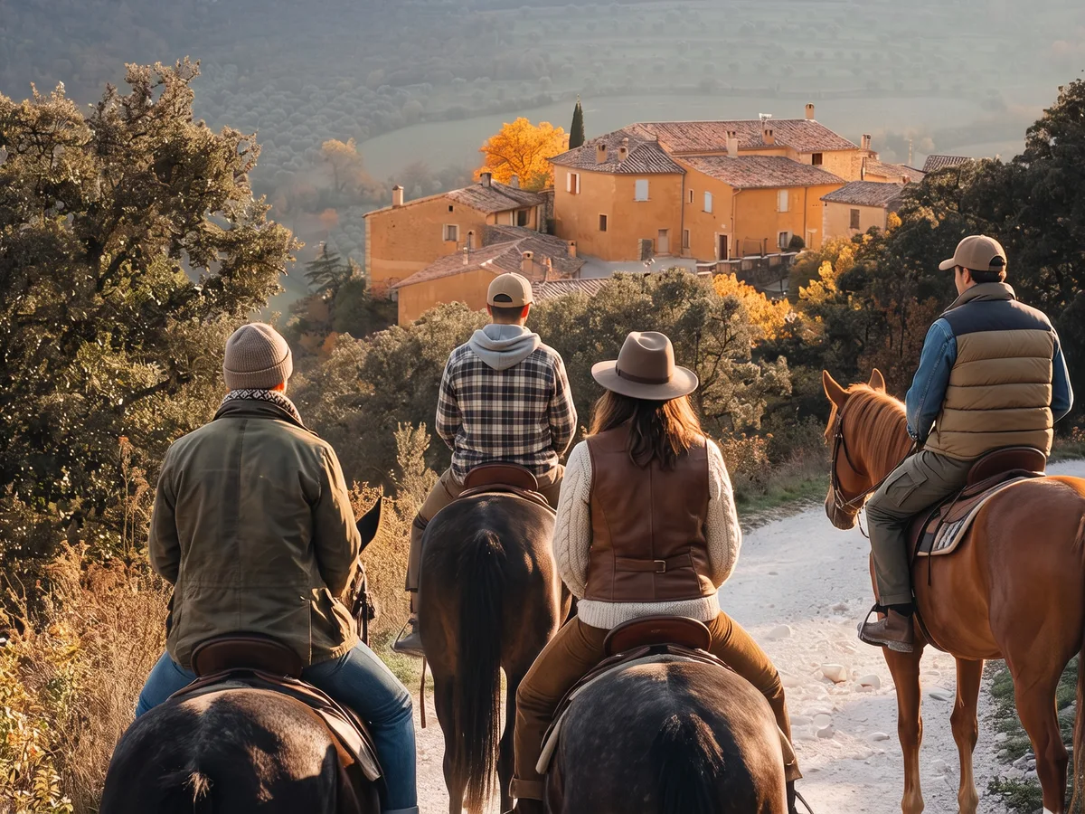 Balade à cheval dans la Drôme, autour de Mollans-sur-Ouvèze