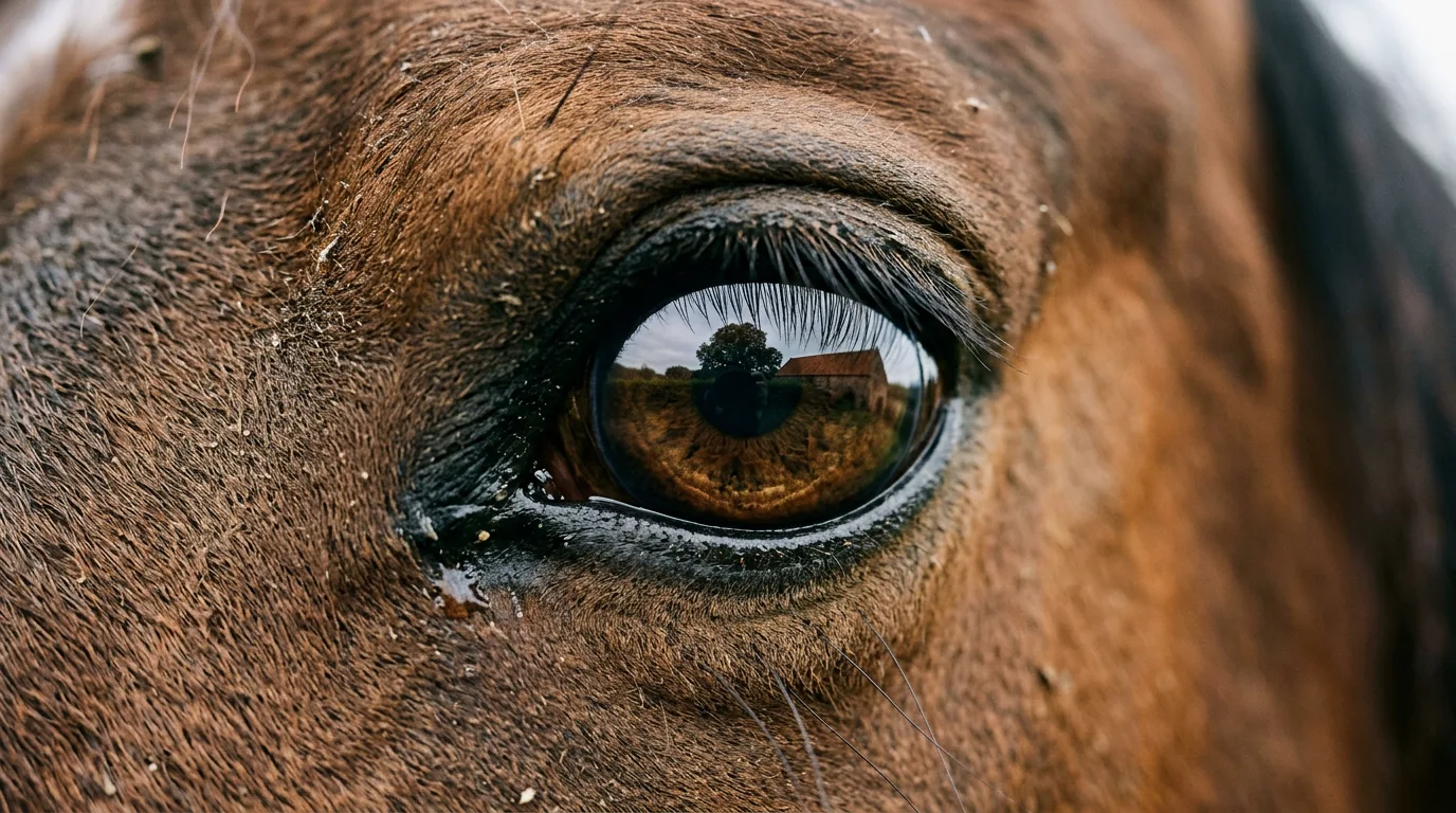 Un regard de cheval, Aux Prés des Naïs, Mollans-sur-Ouvèze